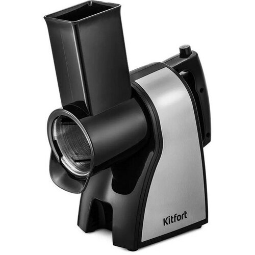 Тёрка Kitfort КТ-1392 электрическая 3 насадки 350 Вт 180 обмин чёрно-серебристая 781100₽