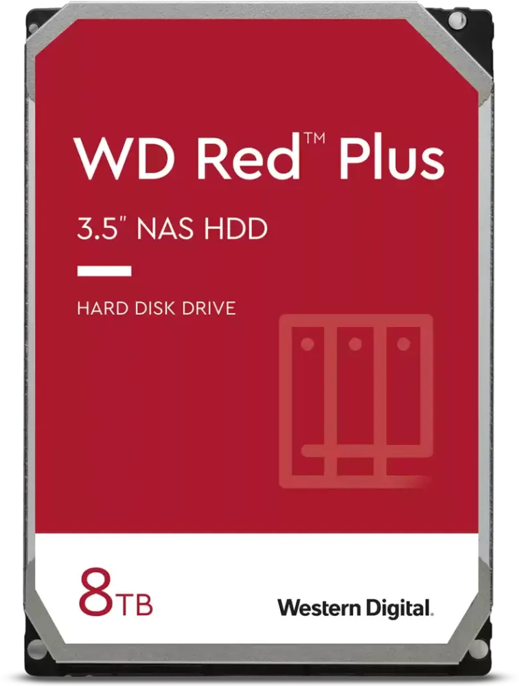 Жёсткий диск 8Tb SATA-III WD Red Plus (WD80EFZZ)