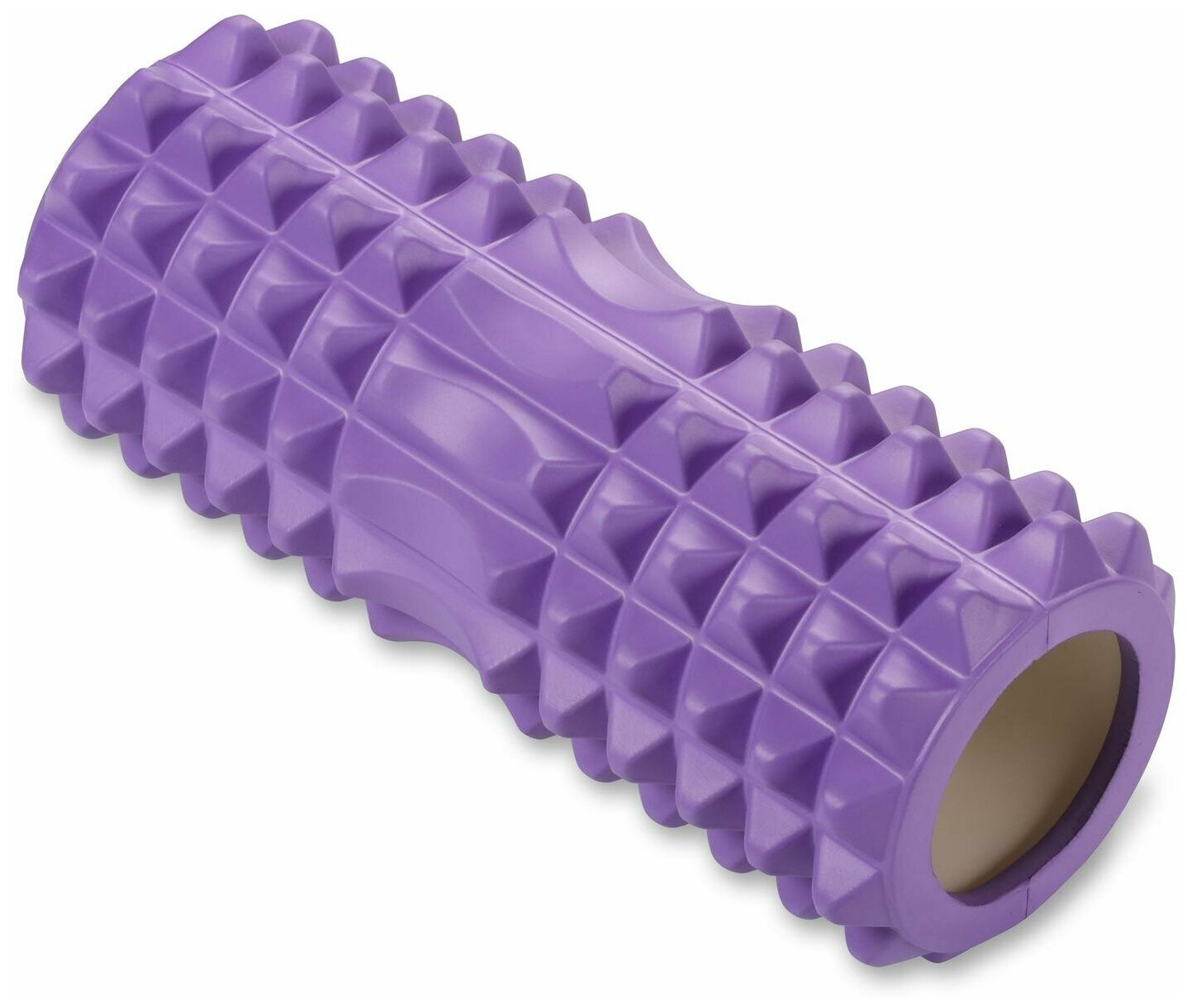 Ролик массажный для йоги INDIGO PVC IN267 Фиолетовый 33*14 см