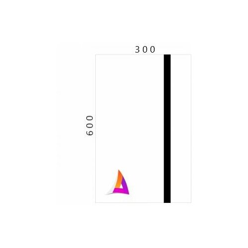 Пластик для лазерной гравировки (Белый на чёрном) 300мм_600мм 1,5 мм