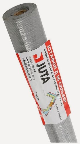 Изображение товара Пароизоляционная пленка Juta (Ютафол) N 96 SILVER, 75м2, полипропилен