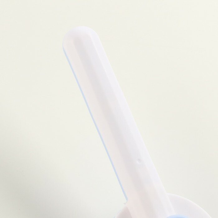 Пуходёрка пластиковая с функцией самоочистки, 7,7 х 19,1 см, голубая - фотография № 4
