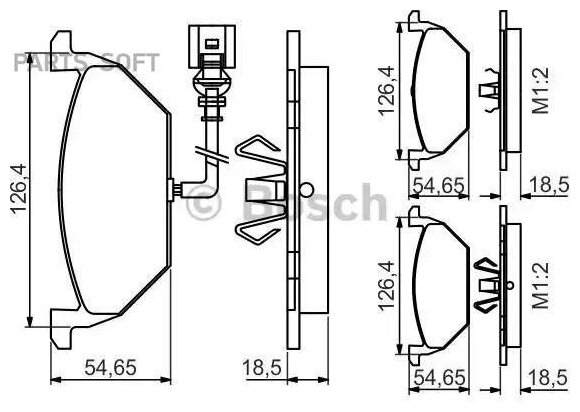 BOSCH 0986495213 Колодки торм. пер.