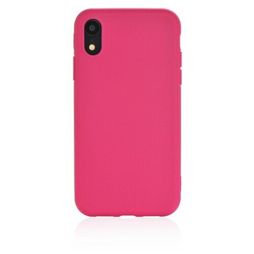 фото Чехол накладка iphone xr 6.1" gurdini soft lux силикон (5) малиновый