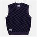 Мужской жилет Butter Goods Checker Knit фиолетовый, Размер L