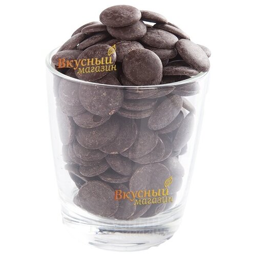 Шоколад горький 75% какао без лецитина в галетах Tanzanie Cacao Barry, 250 гр.