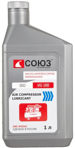 Масло компрессорное AIR COMPRESSOR LUBRICANT VG100 (1 л) Союз СКС-0101А