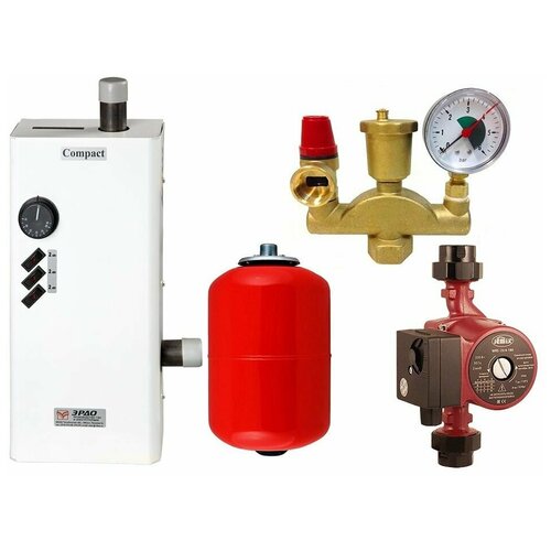 Комплект 12 кВт электрокотел эрдо Compact насос бак группа безопасности 2015000₽
