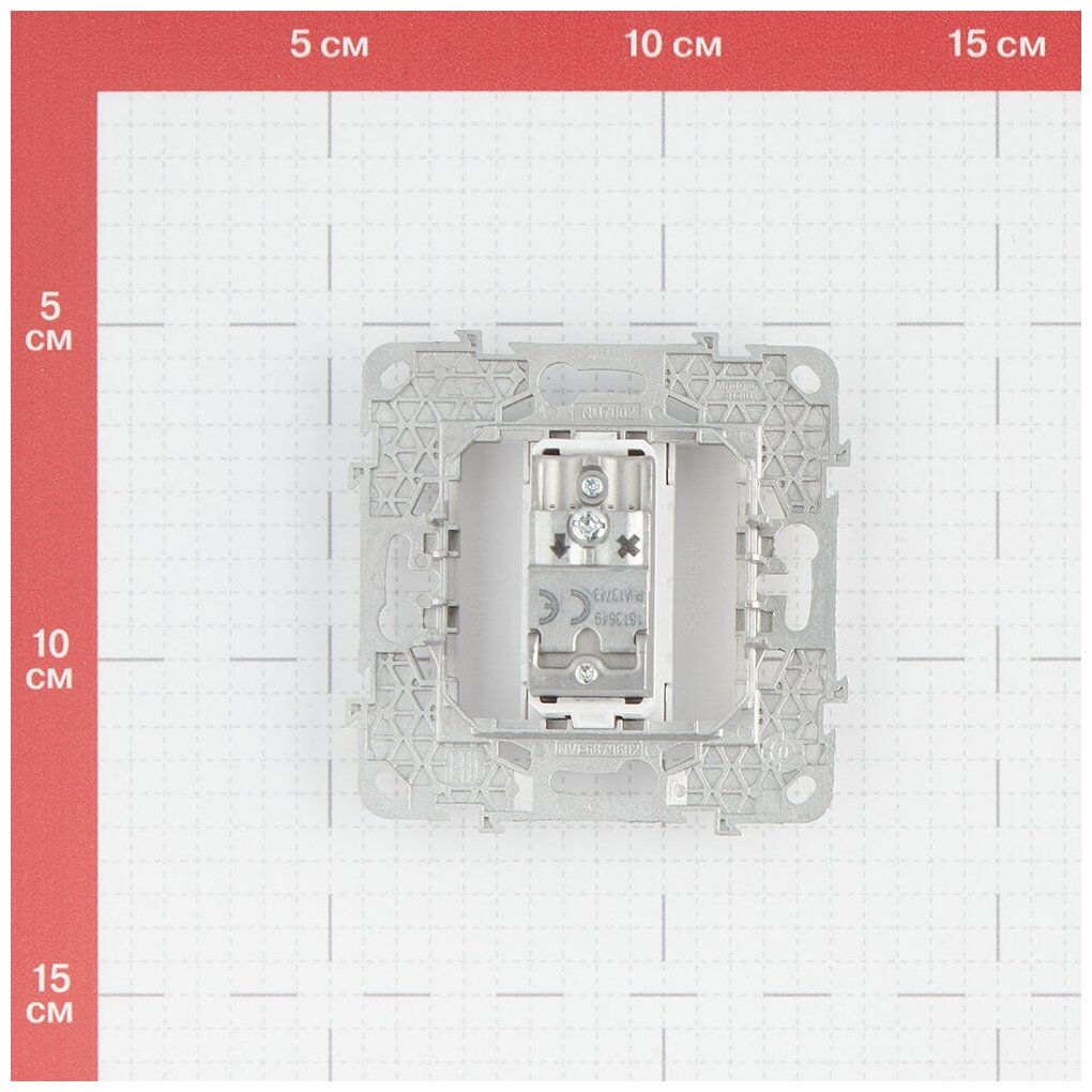 Unica New NU546430 Розетка телевизионная (TV, оконечная, под рамку, скрытая установка, алюминий) Schneider Electric - фото №3