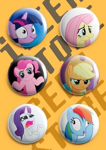 Набор значков iGEEKSTORE My little pony / Мои маленькие пони 37 мм