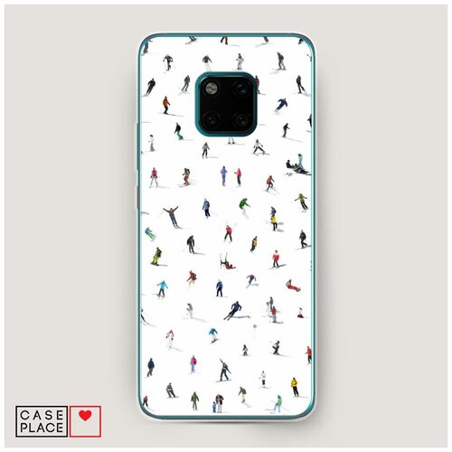 фото Чехол силиконовый huawei mate 20 pro хобби лыжи case place