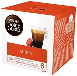 Кофе натуральный жареный молотый «Лунго»,16кап, 89.6гр