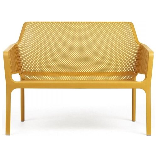 Пластиковый диван Nardi Net Bench, горчичный