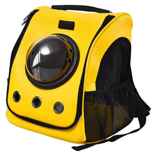 фото Xiaomi рюкзак сумка для животных xiaomi little beast star pet school bag breathable space for cats and dogs (желтый)