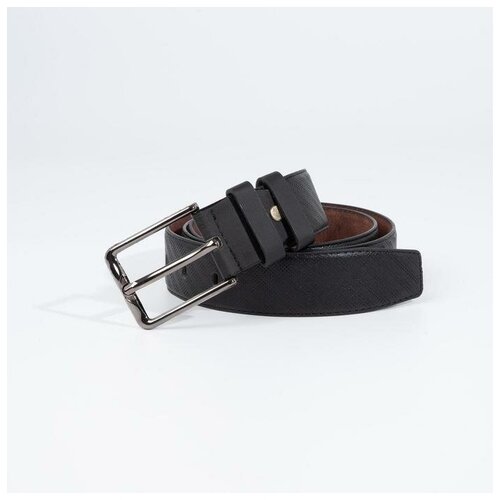 фото Ремень мужской ширина 4 см винт пряжка металл цвет чёрный нет бренда