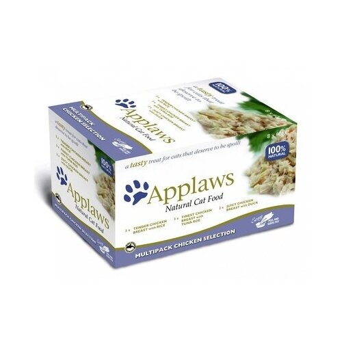 фото Applaws набор для кошек куриное ассорти: 8шт.*60г (cat chicken selection mp) 7007ce-a, 0,480 кг (2 шт)
