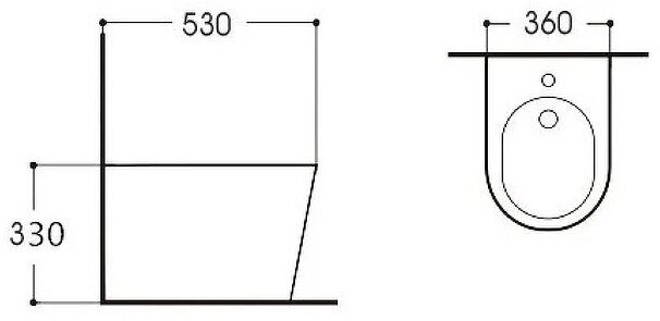 Биде подвесное Aquatek Вега AQ1057-00 - фотография № 5