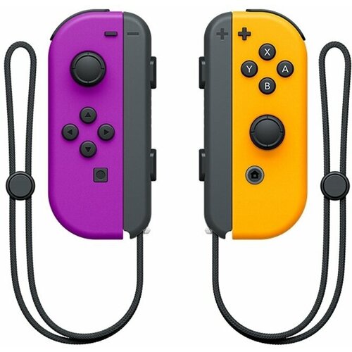 геймпад nintendo switch joy con red blue Геймпад совместимый со Switch Nintendo, 2 контроллера Joy-Con фиолетово-оранжевый