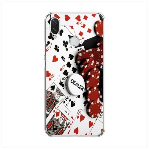 фото Силиконовый чехол "poker dealer" на huawei p smart plus / хуавей п смарт плюс case place