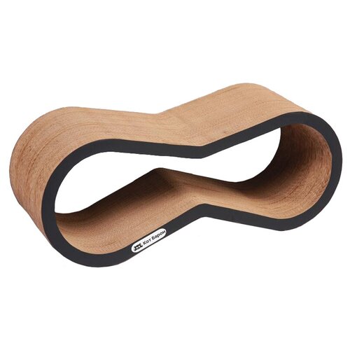 Когтеточка Кот Барон Липс, картонная, черная, 65х25х22 см