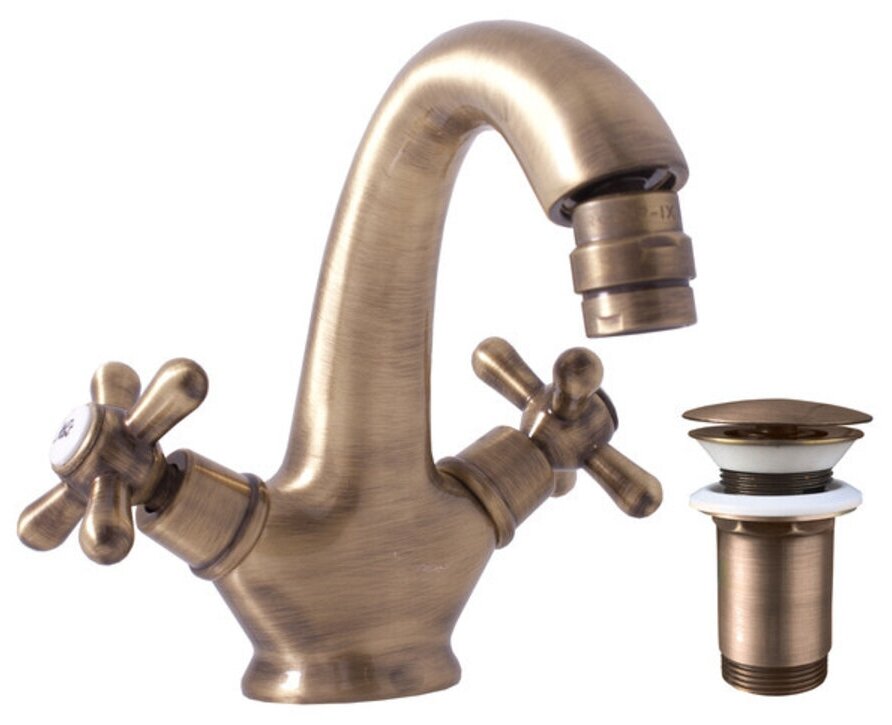 Rav Slezak Morava Retro Смеситель для биде цвет бронза (MK143.5SM)