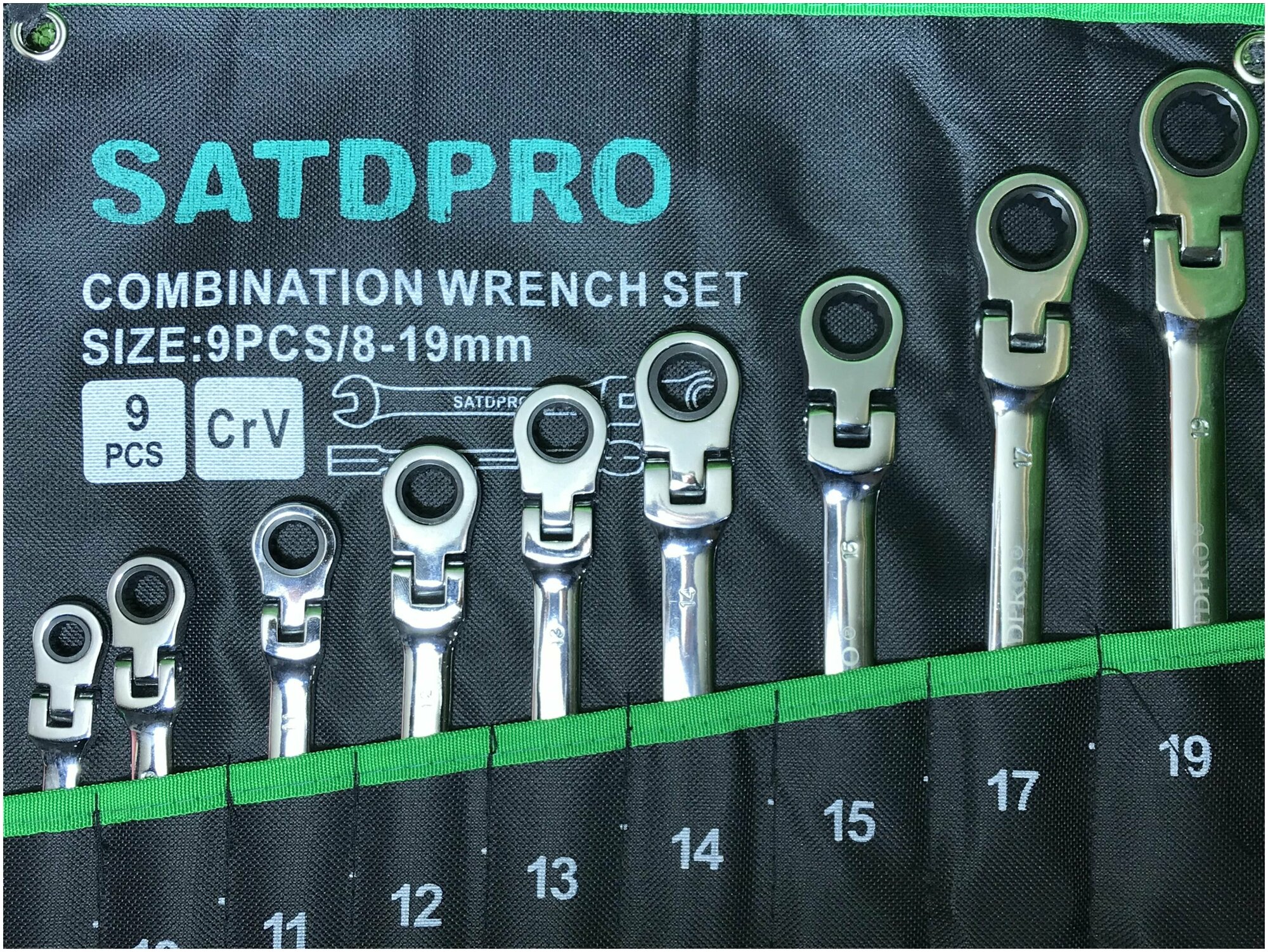 Набор комбинированных ключей 8-19mm - фотография № 3