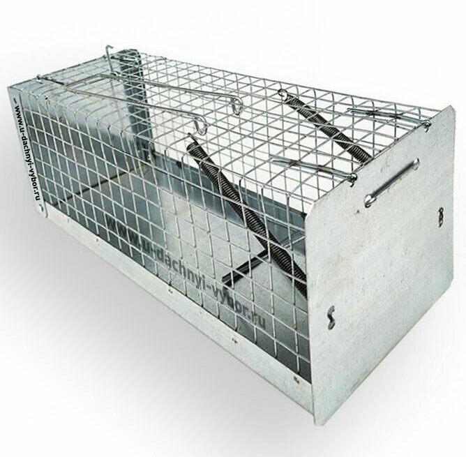 Клетка 28см ловушка крыс живоловка металлическая сетка - фотография № 2