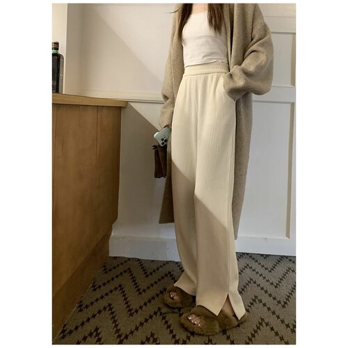 фото Брюки палаццо , размер m, белый нет бренда