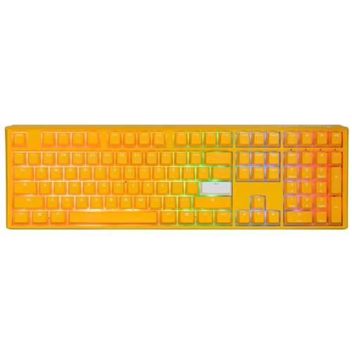 Игровая механическая клавиатура Ducky One 3 Yellow переключатели Cherry MX RGB Silent Red, русская раскладка