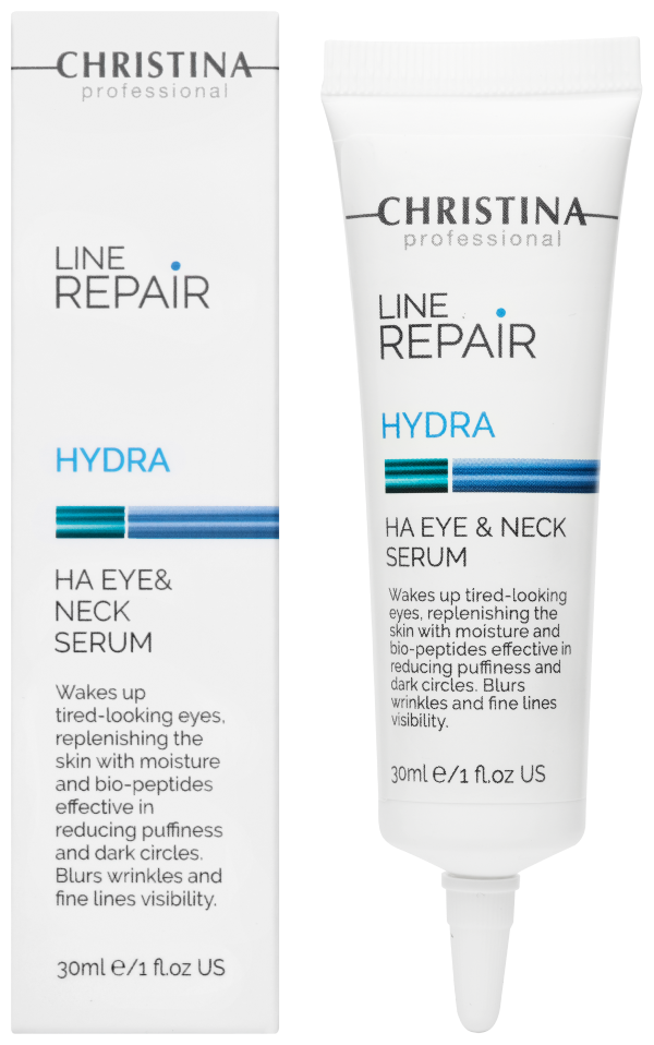 Line Repair Hydra HA Eye & Neck Serum Сыворотка для кожи вокруг глаз и шеи с гиалуроновой кислотой, 30 мл