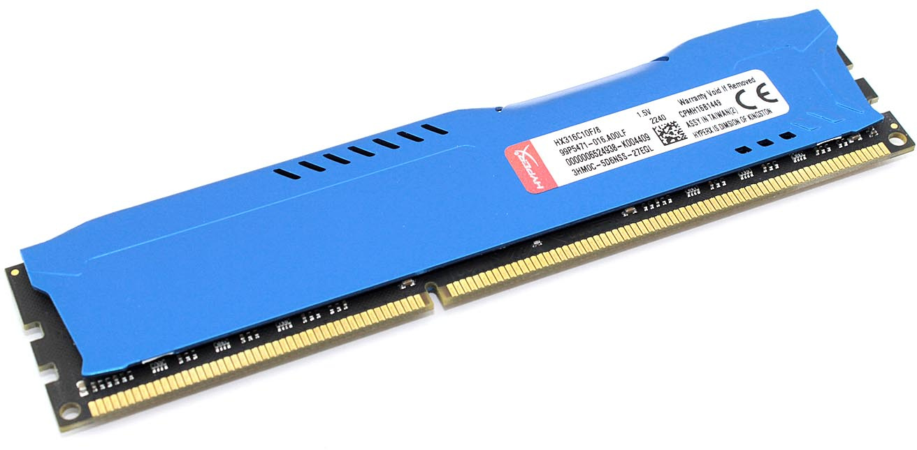 Модуль памяти HyperX FURY DIMM DDR3 8ГБ 1600МГц 1.5В PC3-12800