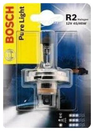 BOSCH 1987301021 Лампа R2HG 12V 45/40W Pure Light