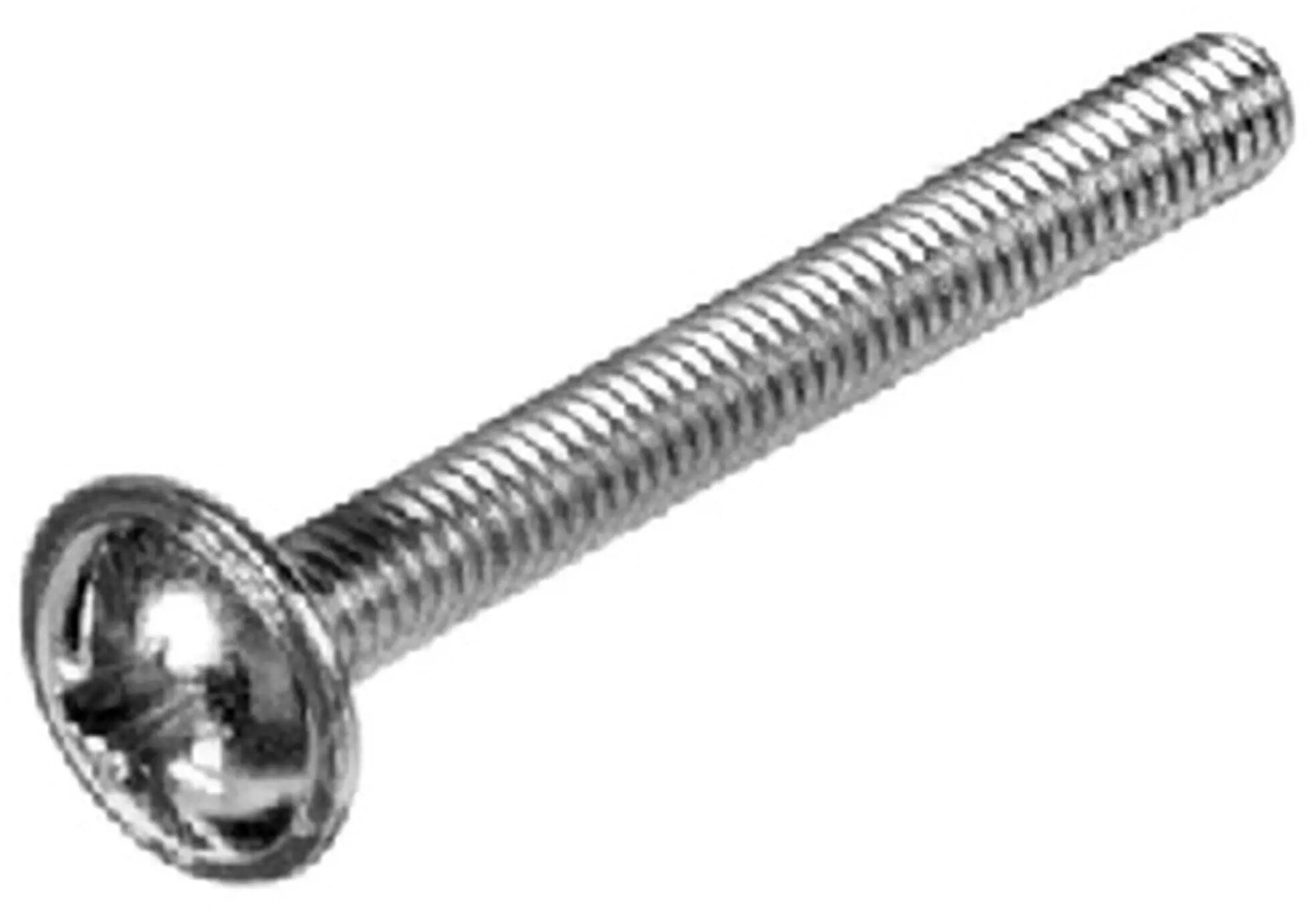 фото Винт мебельный для крепления ручки 4х35 мм, металл, цвет хром, 8 шт.