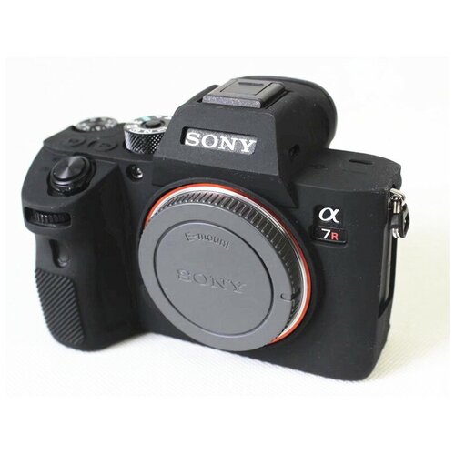 фото Защитный силиконовый чехол mypads для фотоаппарата sony alpha ilce-a7r iii ультра-тонкая полимерная из мягкого качественного силикона черный