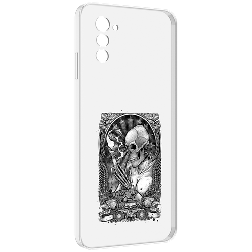 Чехол MyPads девушка скелет для UleFone Note 12 / Note 12P задняя-панель-накладка-бампер