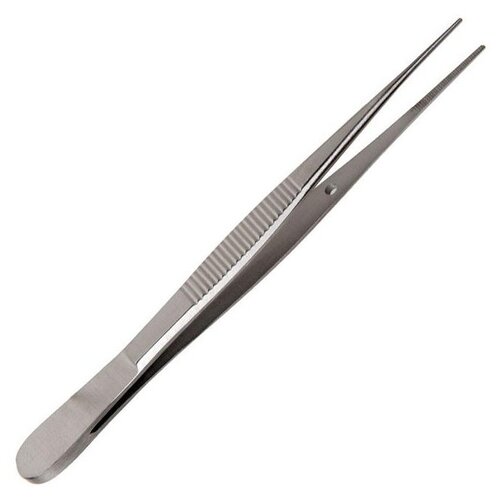 Tweezers / Пинцет прямой анатомический (медицинская сталь) 100х0,6 мм