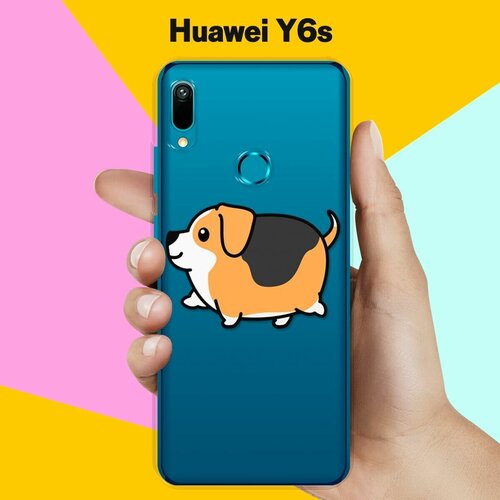 Силиконовый чехол Толстый Бигль на Huawei Y6s силиконовый чехол hello бигль на huawei y6s