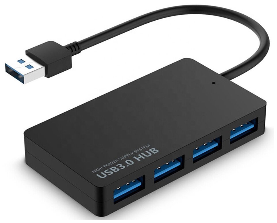 Концентратор-USB разветвитель хаб GSMIN UB-06 на 4 порта USB 30 Черный 85000₽