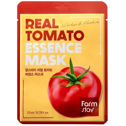 Маска тканевая для лица FarmStay, Tomato Mask Sheet, с экстрактом томата, 2 шт. тканевая маска для лица с экстрактом томата makeupfood it s real superfood mask tomato 1 шт