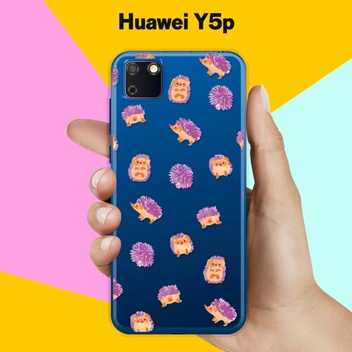 Силиконовый чехол Узор из ёжиков на Huawei Y5p силиконовый чехол узор из ёжиков на honor 30s