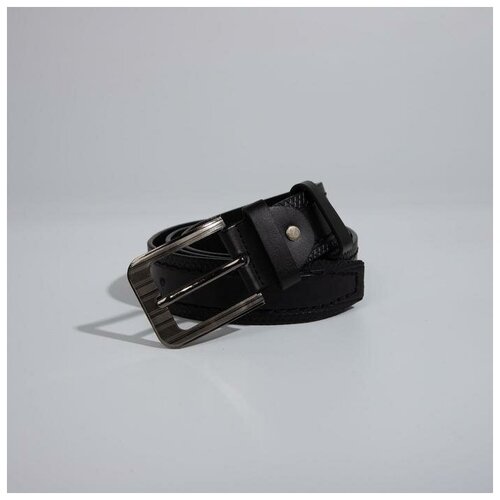 фото Ремень мужской, ширина 4 см, винт, пряжка металл, цвет чёрный mikimarket