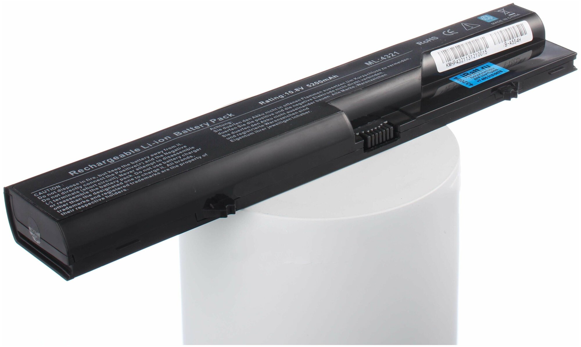 Аккумуляторная батарея iBatt iB-U2-A554H 5200mAh для HP-Compaq ProBook 4320t 625 (XN826EA) ProBook 4321s ProBook 4420s 620 (WD667EA) 620 (XN590EA) 625 (WS782EA) 625 Notebook PC