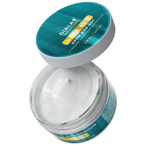 Dialab Крем для ног с мочевиной 40%, увлажняющий, питательный крем, кератолитик, пилинг, смягчающий от трещин и натоптышей, уход для стоп