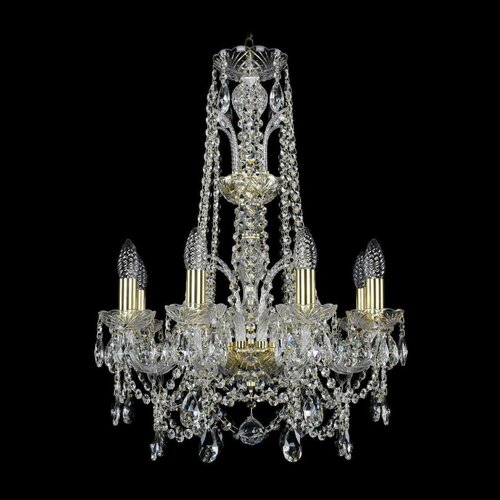 Люстра Bohemia Ivele Crystal 1411 1411/8/160/XL-65/G, E14, 320 Вт, кол-во ламп: 8 шт., цвет: бесцветный