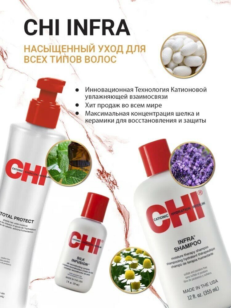 Кондиционер увлажняющий для волос Chi Infra Thermal Protective Treatment, 59 мл