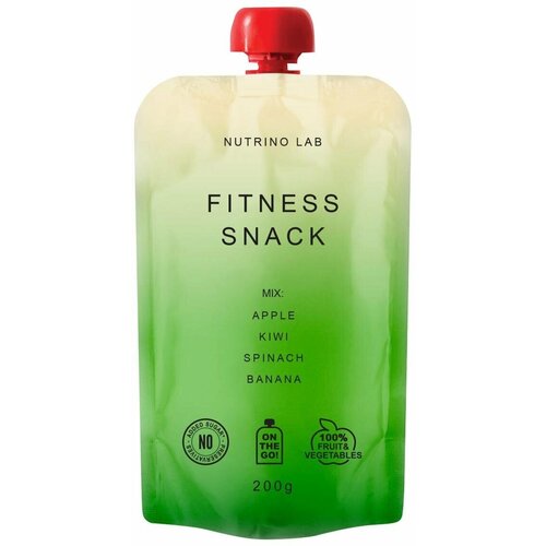 Nutrino Lab Пюре Фруктовое FITNESS MIX Яблоко, Киви, Шпинат и Банан для Взрослых 200гр