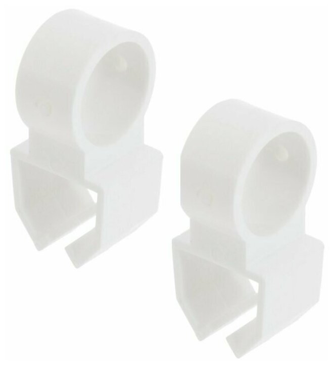 фото Держатель U-шины цвет белый, 2 шт