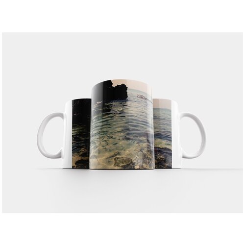 фото Кружка "морская вода, рыбы, пейзаж" 320 мл lotsprints