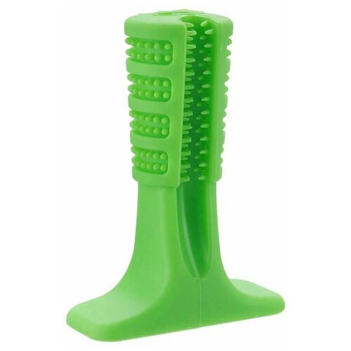 Собачья игрушка, зубная щётка, зелёный, для крупных пород собак