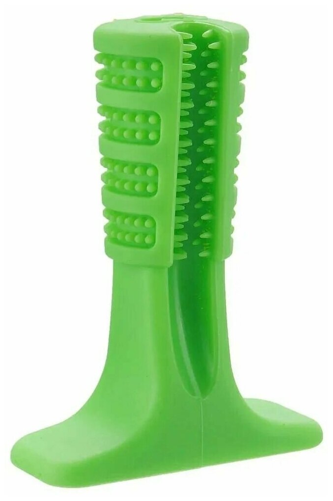 Собачья игрушка, зубная щётка, зелёный, для крупных пород собак
